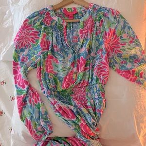 Lily Pulitzer long sleeve floor length dress